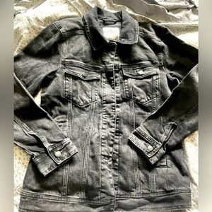 NWT XS Hollister Black Denim Jacket